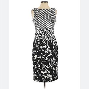 White House Black Market Printed Sheath Dress